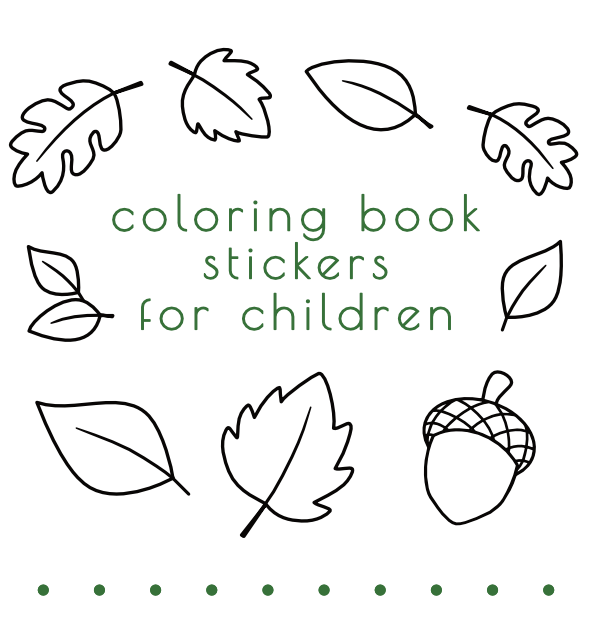 Coloring Book Stickers for Children